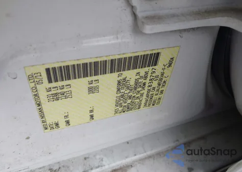 2013 Nissan Maxima 3.5 Sv from USA, damaged, VIN 1N4AA5APXDC838797